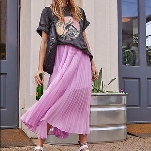 Free People pleated skirt purple size XS
